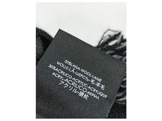 Sciarpe BALENCIAGA T. Lana Nero - vista 6