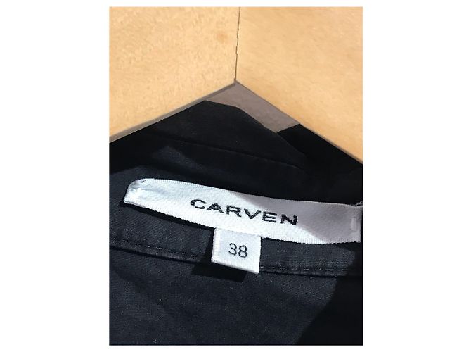 CARVEN Tops T.International M Algodón Negro - vista 4