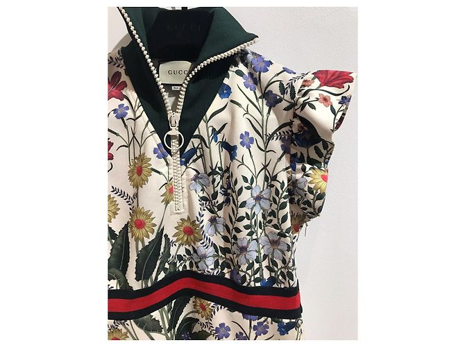 Vestidos GUCCI T.International L Algodón Multicolor - vista 3