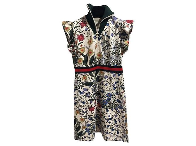 Vestidos GUCCI T.International L Algodón Multicolor - vista 9