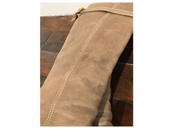 Chloé Botas CHLOE T.EU 36 Cuero Beige - vista 6