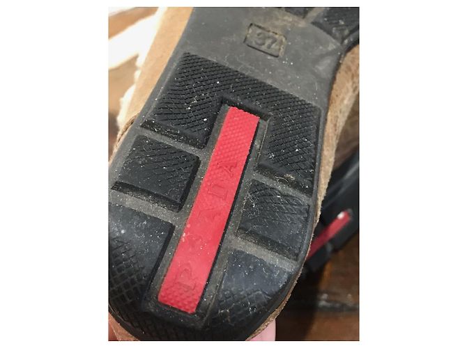 Botas PRADA T.EU 37 Cuero Beige - vista 8