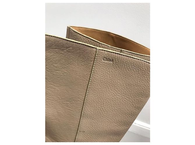 Chloé Botas CHLOE T.EU 36 Cuero Beige - vista 3
