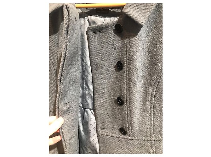 Abrigos LOUIS VUITTON T.International M Lana Azul - vista 3