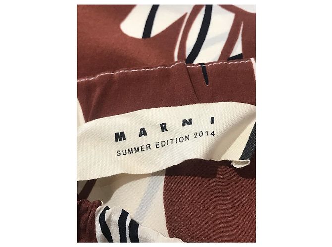 Faldas MARNI T.International L Seda Crudo - vista 4