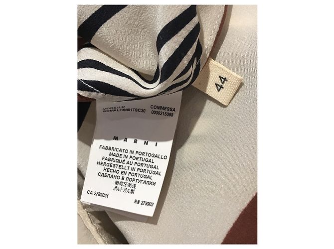 Faldas MARNI T.International L Seda Crudo - vista 5