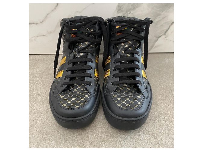 Sneakers GUCCI T.EU 39 Pelle Nero - vista 5