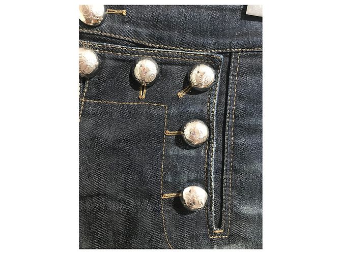 Jeans GUCCI T.FR 36 Cotone Blu - vista 2