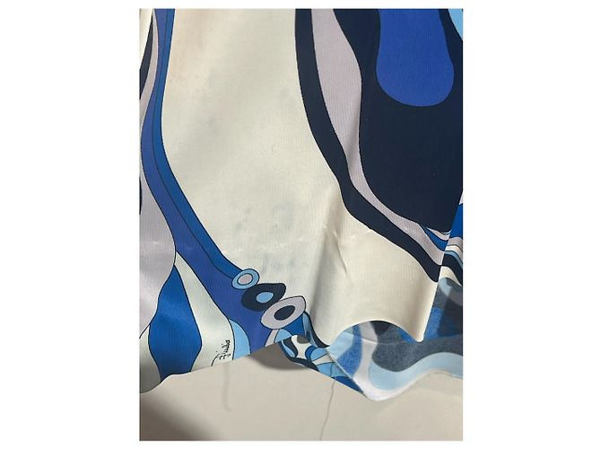 EMILIO PUCCI Kleider T.International L Viskose Blau - Ansicht 8