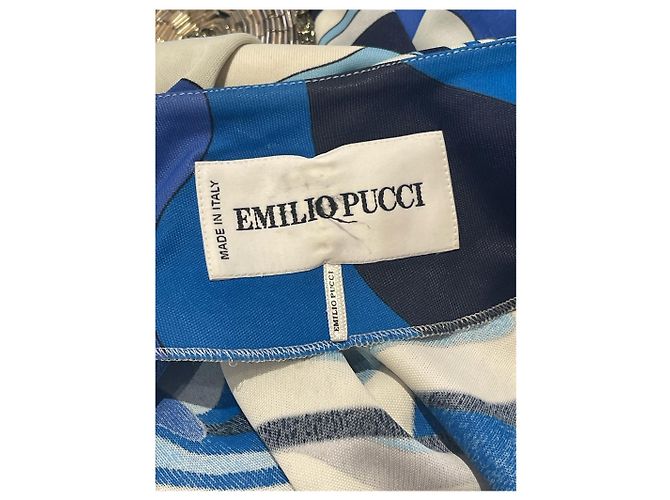 EMILIO PUCCI Kleider T.International L Viskose Blau - Ansicht 9