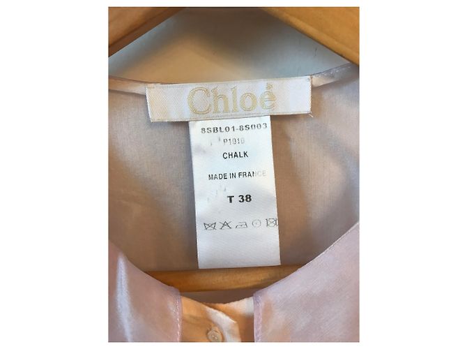 Chloé CHLOE Tops T.Internacional M Seda Blanco - vista 5