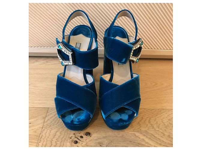 PRADA Sandalen T.EU 37 Samt - Ansicht 3