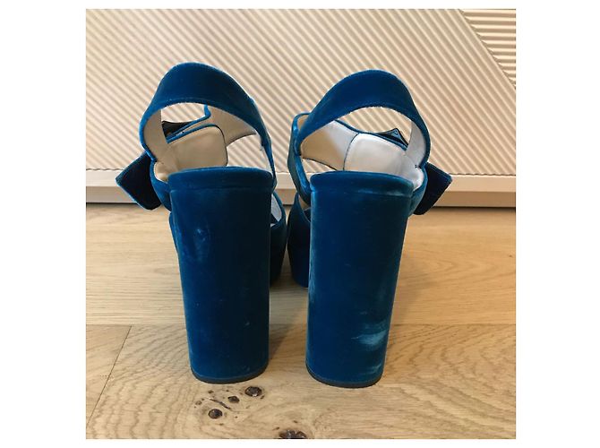 PRADA Sandalen T.EU 37 Samt - Ansicht 4