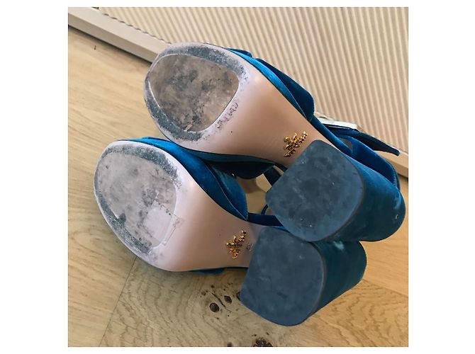 PRADA Sandalen T.EU 37 Samt - Ansicht 5