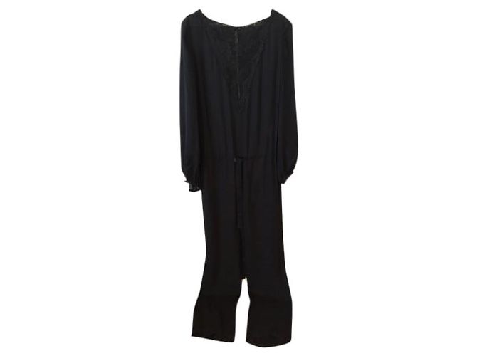 Monos EMILIO PUCCI T.FR 36 Seda Negro - vista 7