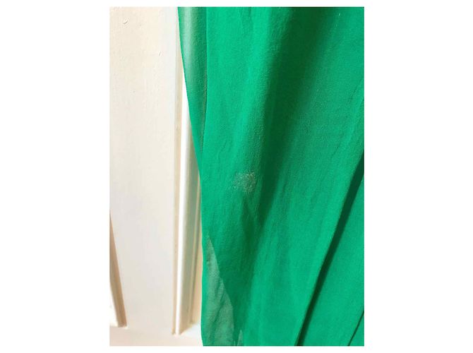 LANVIN Kleider T.FR 36 Seide Grün - Ansicht 6
