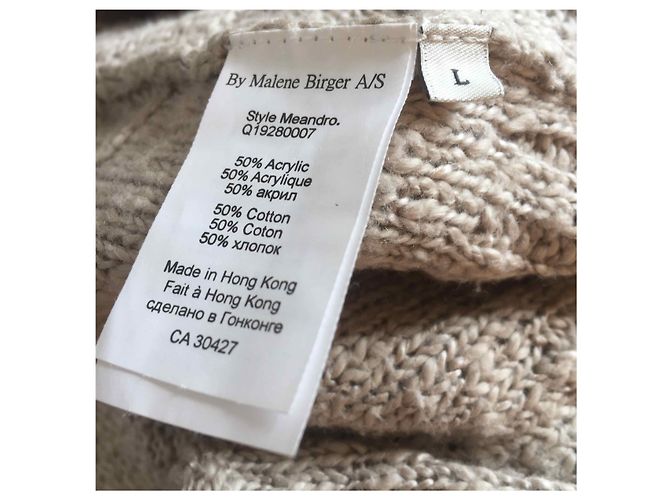 BY MALENE BIRGER Strickwaren T.International L Baumwolle Beige - Ansicht 4
