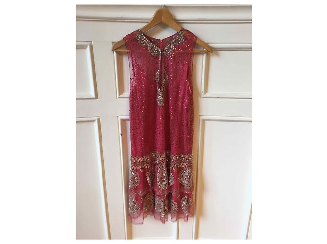 JENNY PACKHAM Kleid T.FR 38 Polyester Pink - Ansicht 5
