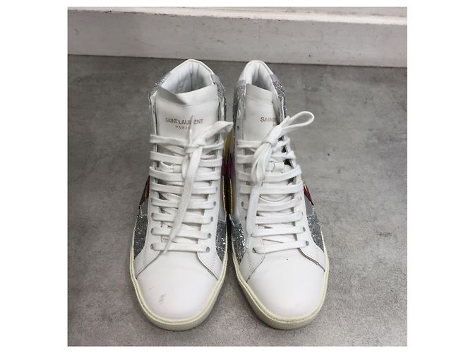 Sneakers SAINT LAURENT T.EU 35.5 Pelle Multicolore - vista 3