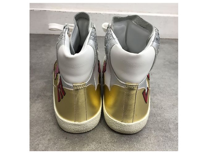Sneakers SAINT LAURENT T.EU 35.5 Pelle Multicolore - vista 4