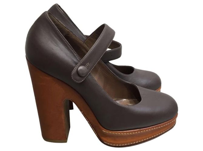 MARNI Tacchi T.EU 36 Pelle Marrone - vista 7