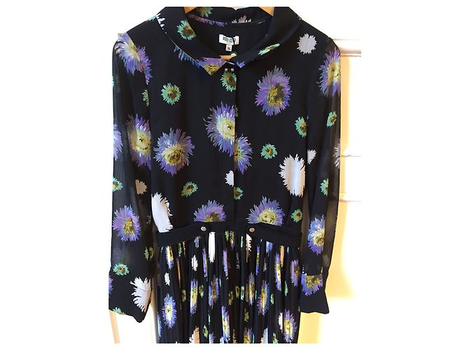 KENZO Kleider T.FR 36 Polyester Schwarz - Ansicht 3