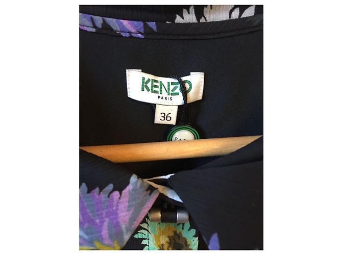 KENZO Kleider T.FR 36 Polyester Schwarz - Ansicht 4