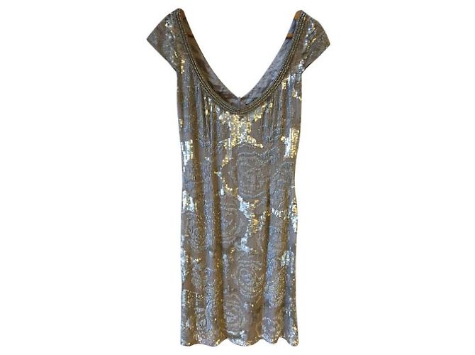 JENNY PACKHAM Kleider T.FR 38 Synthetisch Silber - Ansicht 5