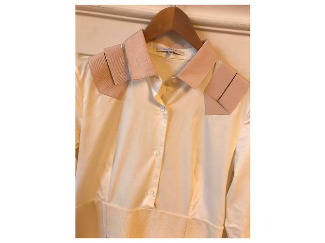 Vestidos CARVEN T.FR 38 Algodón Blanco - vista 2