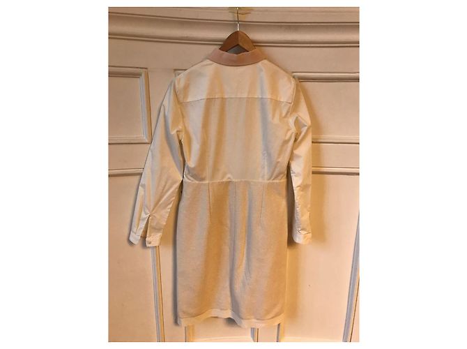 Vestidos CARVEN T.FR 38 Algodón Blanco - vista 3