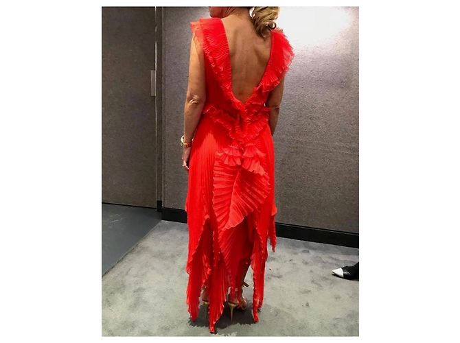 GIVENCHY Kleider T.International S Seide Rot - Ansicht 11