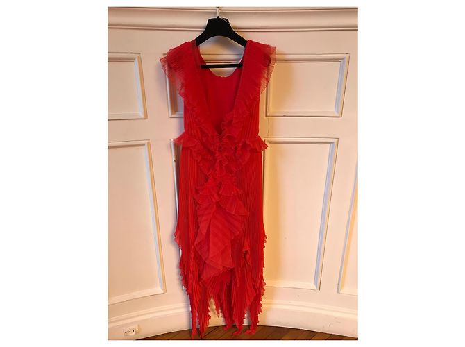 GIVENCHY Kleider T.International S Seide Rot - Ansicht 3