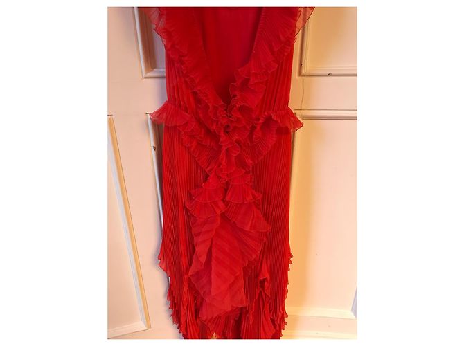 GIVENCHY Kleider T.International S Seide Rot - Ansicht 5