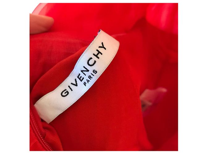 GIVENCHY Kleider T.International S Seide Rot - Ansicht 6