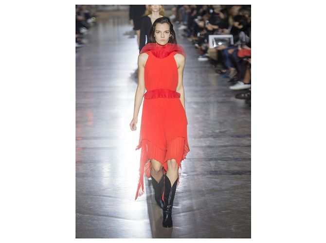 GIVENCHY Kleider T.International S Seide Rot - Ansicht 9
