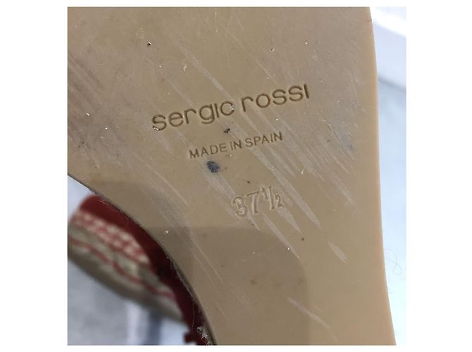 Stivaletti SERGIO ROSSI T.EU 37.5 Camoscio Rosso - vista 6