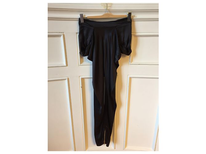 Pantalones BALMAIN T.FR 36 Sintético Negro - vista 3