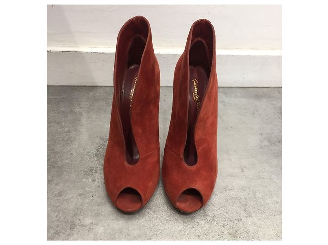 Stivaletti GIANVITO ROSSI T.EU 36 Camoscio Rosso - vista 2
