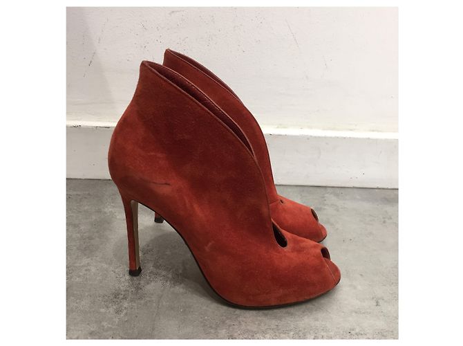 Stivaletti GIANVITO ROSSI T.EU 36 Camoscio Rosso - vista 3