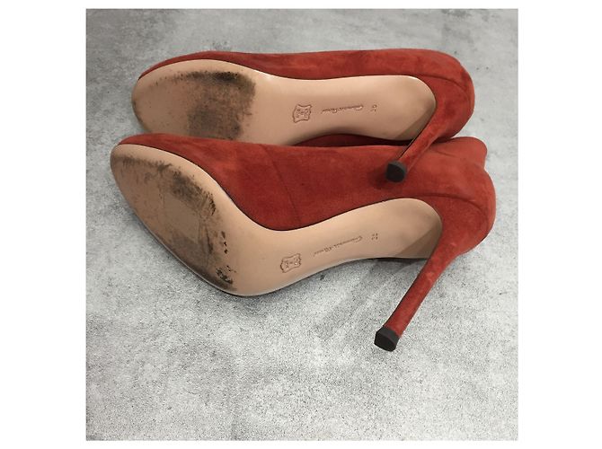 Stivaletti GIANVITO ROSSI T.EU 36 Camoscio Rosso - vista 5