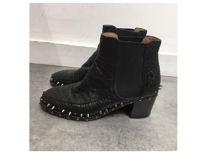 Botines LAURENCE DACADE T.EU 37 Cuero Negro - vista 3