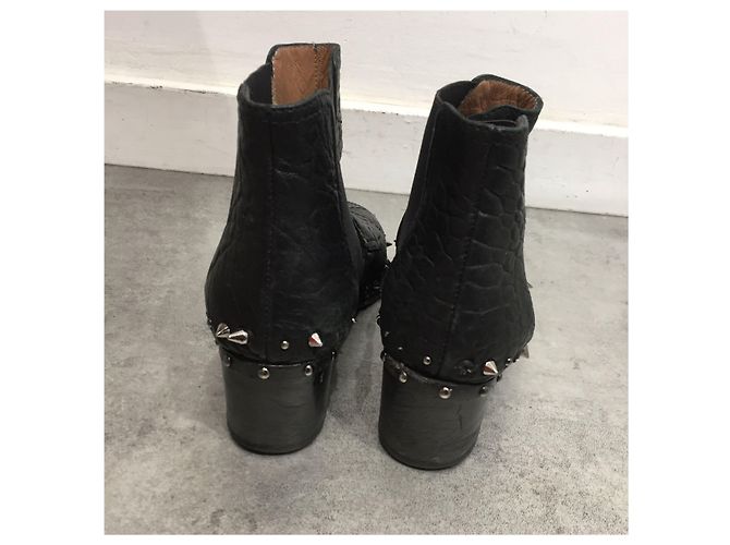 Botines LAURENCE DACADE T.EU 37 Cuero Negro - vista 4