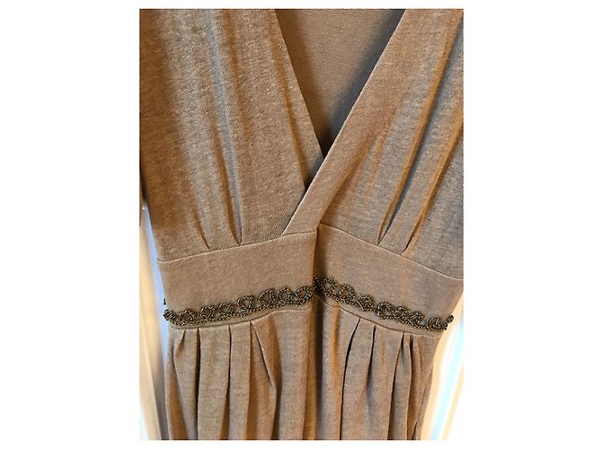 Chloé CHLOE Vestidos T.Internacional S Lino Beige - vista 3