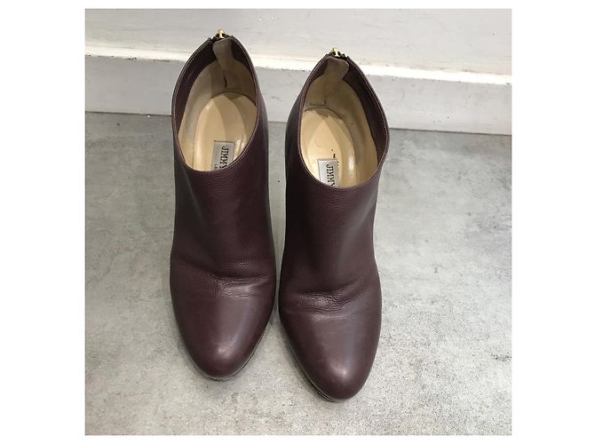 JIMMY CHOO Botas de tobillo T.EU 40.5 Cuero Púrpura - vista 2