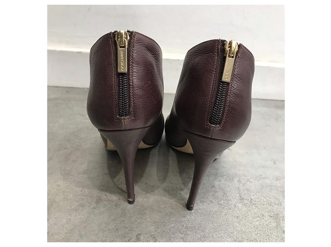 JIMMY CHOO Botas de tobillo T.EU 40.5 Cuero Púrpura - vista 3