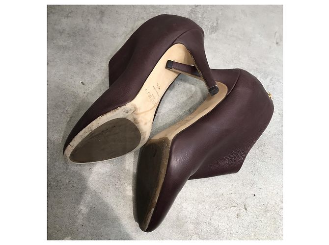 JIMMY CHOO Botas de tobillo T.EU 40.5 Cuero Púrpura - vista 4