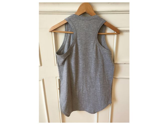 ALEXANDER MCQUEEN Tops T.FR 34 Algodón Gris - vista 3