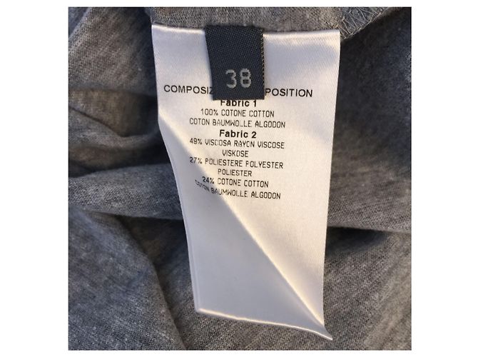 ALEXANDER MCQUEEN Tops T.FR 34 Algodón Gris - vista 5