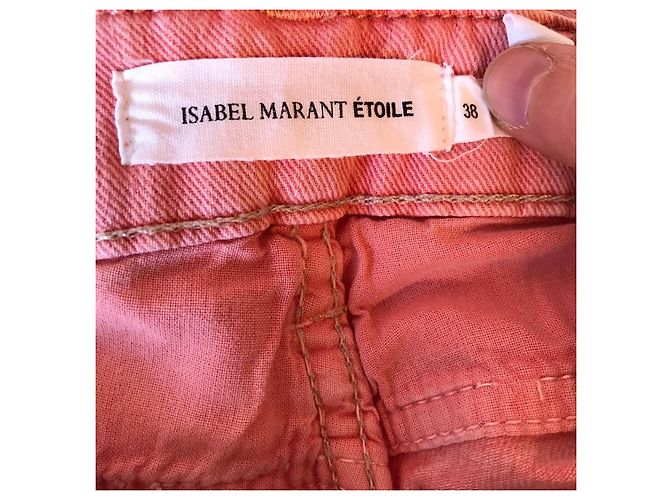 ISABEL MARANT Jeans T.FR 38 Cotone Rosa - vista 3