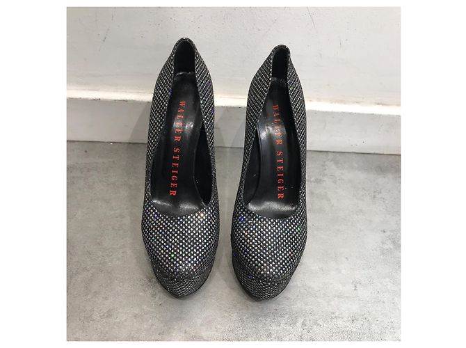 WALTER STEIGER Tacchi T.EU 38.5 Tessuto Nero - vista 2